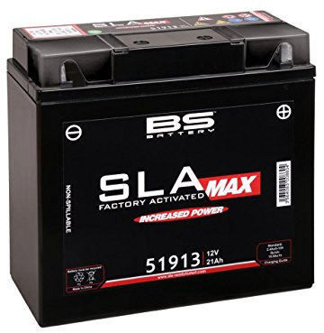 BS Battery 300860 51913 AGM SLA Max batteria per moto, nero