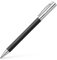 FABER-CASTELL 148130 - Drehkugelschreiber AMBITION Edelharz, Mine: B, inklusive Geschenkverpackung, Schaftfarbe: schwarz / silber
