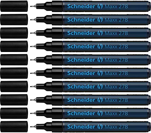 Schneider Lackmarker Maxx 278 (Strichstärke 0,8 mm) 1er Blister, Schwarz