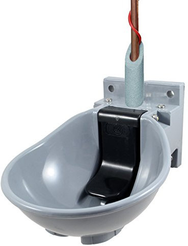 Lister Kunststofftränke SB2H mit Heizkabel und 2 m Rohrbegleitheizung 230 Volt, 54 Watt