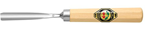 KIRSCHEN Werkzeuge 3206004 | Kerbschnitzbeitel mit Weißbuchenheft Stich 6, gerade & flacher Höhlung - 4mm