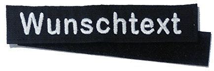 Phixnozar Personalisierter Namensschild mit Klette, 135mm, Schwarz, 1 Stück