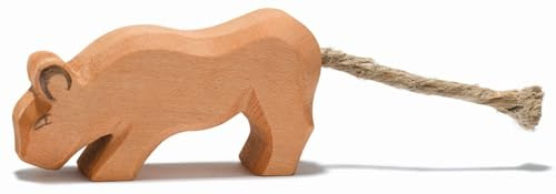Ostheimer 20005 Löwe klein, Kopf tief aus Holz Höhe 4cm