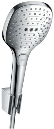 hansgrohe Raindance Select E Ensemble support mural et douchette 120 3 jet avec flexible de douche 125 cm, chromé, 26700000