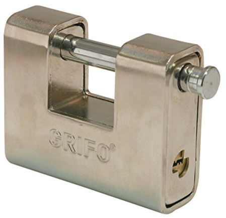 Q.TA' 6 LUCCHETTO ACCIAIO CORAZZATO GRIFO 90 MM DOM