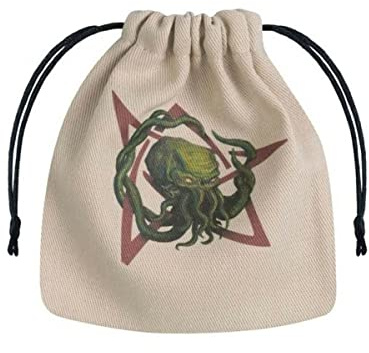 Call of Cthulhu Beige & Multicolor Dice Bag