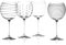 Mikasa Juego de 4 Vasos de Cristal Cheers, Multicolor, 4 Unidad (Paquete de 1), 4
