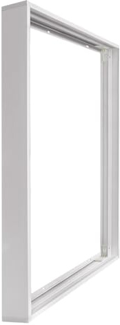 Long Life Lamp Company LED Panel Surface Mounting Frame Box Kit for Ceiling Panel 600 x 600 White Body