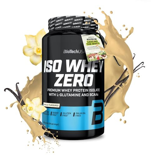 BioTechUSA Iso Whey Zero | Premium Whey Protein Isolate | Grass-Fed | Enzyme-Free | Sugar- and Gluten-Free, 908 g, Vanilla