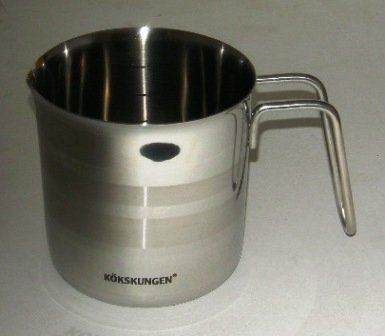 Verre doseur avec bec verseur - inox - 10 à 50 cl