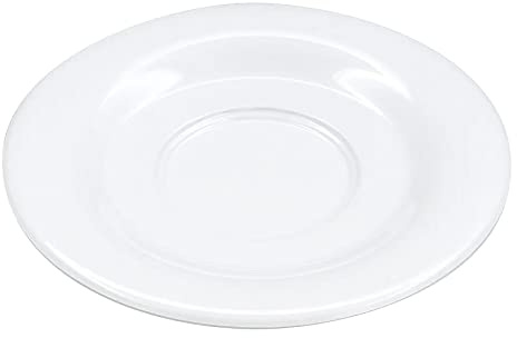 GET SU-2-DW Saucer For Coffee Cups and Mugs C-108, TM-1208 & TM-1308, 5.5, Diamond White, Small (Set of 12)
