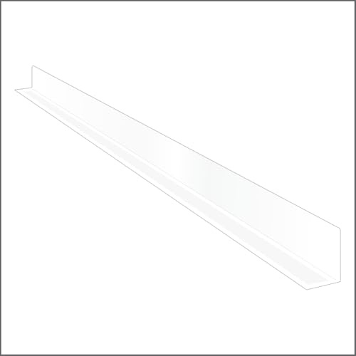 50 Pack Shelf Dividers for Retail Stores, 1 H x 13-9/16 L, 15 mil Clear PVC Retail Shelf Separator w/Adhesive Mount by Clip Strip Corp., SD-1514