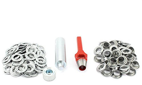Profi Ösenset 16mm + 20 Ösen verzinkt Zink Locheisen Ösenstempel Ösenstanze