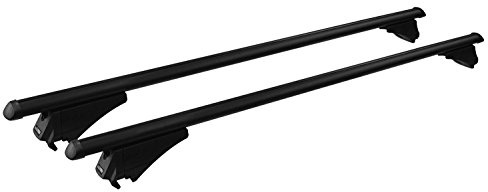 MENABO Aluminium Dachträger Tiger für aufliegende Dachreling schwarz MEN86000000_Pass