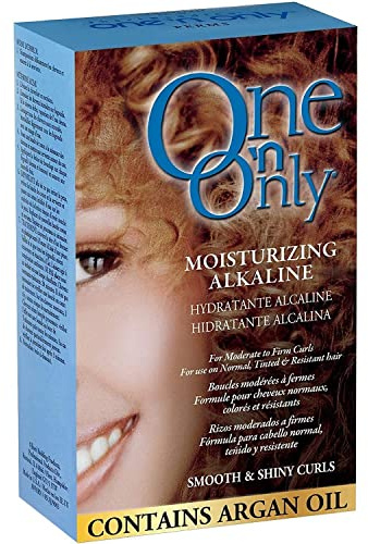 One 'N Only Alkaline Hair Perm - At Home Perm Kit with Argan Oil for Moderate to Firm Curls - Leaves Hair Shiny, Moisturized, and Manageable - Fresh Scent (1 Kit)