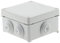 Zenitech Boîte étanche carrée 100x100x50 à visser 1/4 de Tour IP 55, Gris