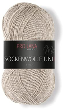 Pro Lana Sockenwolle Uni 4-fach 410 - beige