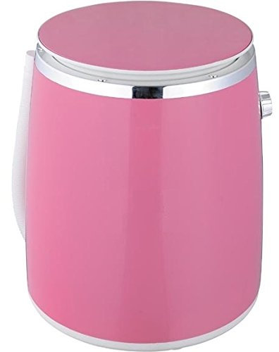 Syntrox Germany WM-380W - Lavadora con centrifugado (3 kg), color rosa