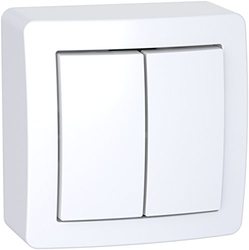 Schneider Electric ALB62056P Alrea Interrupteur double va et vient, Blanc