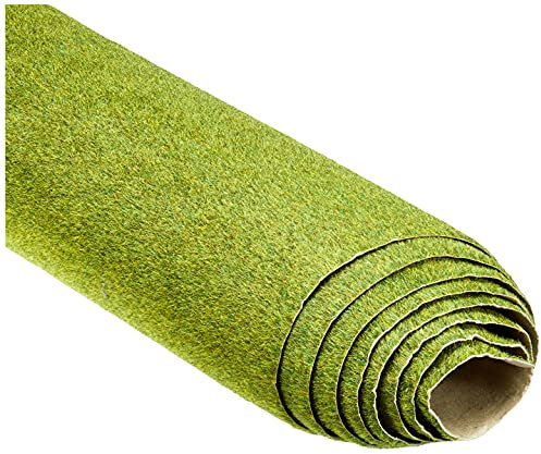 NOCH® Grasmatte „Wiese“, mit Modellbau Gras, 120 x 60 cm für die Spurweiten H0, N, Z ideal für ländliche Szenen und DIY-Projekte
