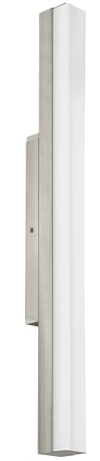 EGLO LED Wandlampe Torreta, Spiegelleuchte Wandleuchte | Bad aus Metall und Glas, Badezimmer Lampe in Nickel-Matt, Weiß, LED Feuchtraumleuchte neutralweiß, IP44, L 60 cm