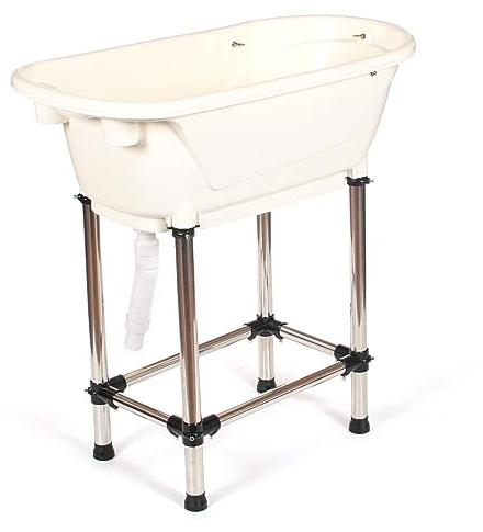 Pedigroom quality polypropylene pp plastic dog pet cat grooming bath tub bathtub white