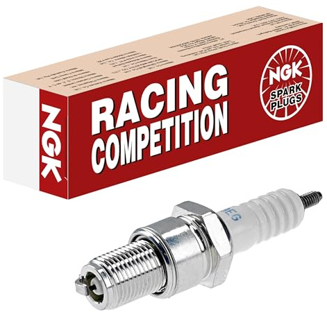 NGK Bujía de encendido 3830 Conexión roscada SAE electrodo central niquel Electrodo de masa supresión de interferencias 5 kOhm con asiento de estanqueidad plano Ancho de llave: 20,8 mm Long. de rosca: