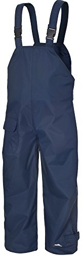 Trespass Kids Waterproof Dungarees RAIN Over Trousers (2-3 Years, Navy)