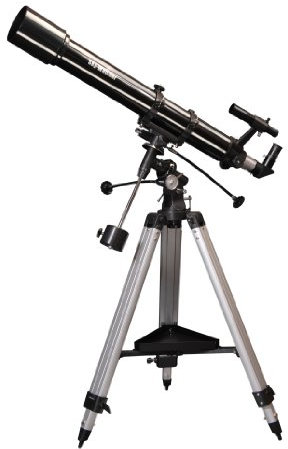Sky-Watcher Evostar-90 (EQ-2) (90mm (3,5 Zoll), f/900) Refraktor Teleskop Silber