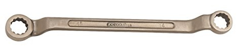 KS Tools 963.7406 BRONZEplus Doppel-Ringschlüssel gekröpft 22x24 mm