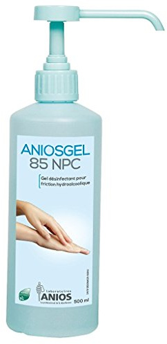 Gel hydroalcoolique Aniosgel 85 NPC - Flacon 500 ml avec pompe doseuse