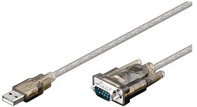 Goobay 68875 USB Seriell RS232 Konverter, USB Stecker (Typ A) > D-SUB Stecker (9-polig), 1 Stück