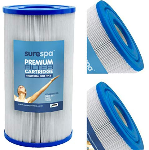Surespa Filtro – Sustituye a Unicel C4335, Pleatco PRB35-IN, Filbur FC-2385, SC705, Darlly 40353, Magnum RD35. Filtro de bañera de hidromasaje de 35 pies cuadrados (material de filtración de reemplazo