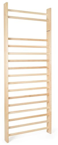 Sport-Thieme Sprossenwand | Indoor Einzelfeldsprossenwand | Anfänger und Fortgeschrittene | Aus Nadelholz und Buchenschichtholz | HxB: 260x100 cm | Belastbar bis 150 kg