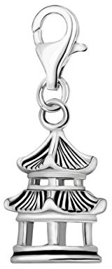 Quiges Charm Pendentif en Argent 925 Infusion Asiatique avec Fermoir