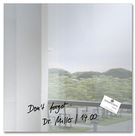 SIGEL GL275 Pizarra magnética de cristal, 48 x 48 cm, espejo - Artverum