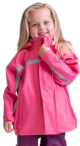 BMS Kinder Regenjacke Softskin Buddeljacke Pink-74