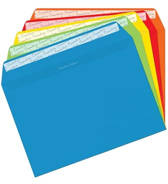 Blake Creative Colour C5 162 x 229 mm 120 g/m² Enveloppes Bande Adhésive (45123) Couleurs Vives Assorties - Boîte de 25