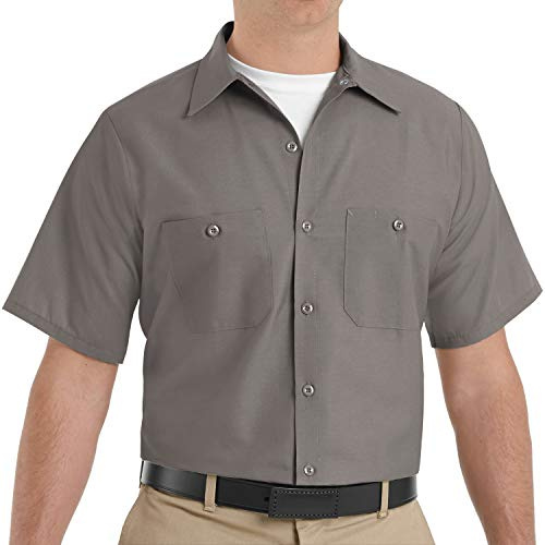 Red Kap Short Sleeve Industrial Work Shirt Camisa Hombre (Pack de 1)