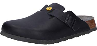 Birkenstock Damen Clogs Boston ESD Schwarz schmales Fußbett 36