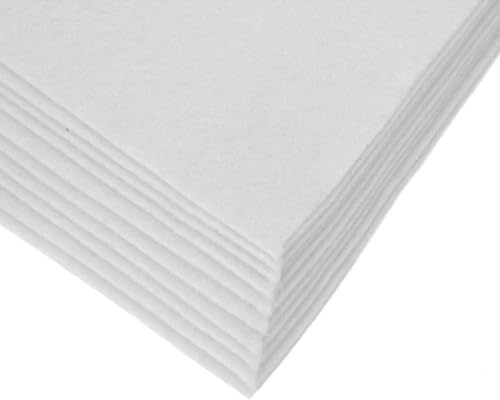 maDDma Bastelfilz Bögen 10er-Pack Flex Filz DIN A4, Stärke 1,5-2mm, Filzplatte, 50 Farben