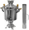 Unbekannt Samovar con camino in acciaio inox per il tè in stile russo, per campeggio, giardino o terrazza, per Ragazzi (5-8 anni), unisex