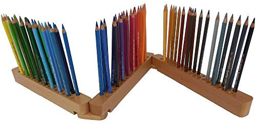 CSB-Center 72 KOH-I-Noor Mondeluz Aquarellstifte im praktischen 3-gliedrigen Stiftehalter 360° beweglich