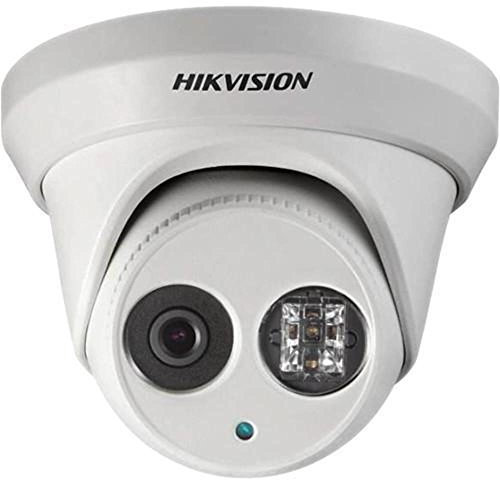 HIKVISION HD Smart 4 Megapixel PoE Turret IP Outdoor Surveillance Camera, EXIR Night Vision, 4mm Lens, White (US Version)