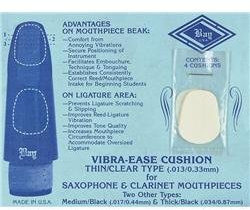 Charles Bay Vibra Ease Mouthpiece Cushion, Thin/Clear