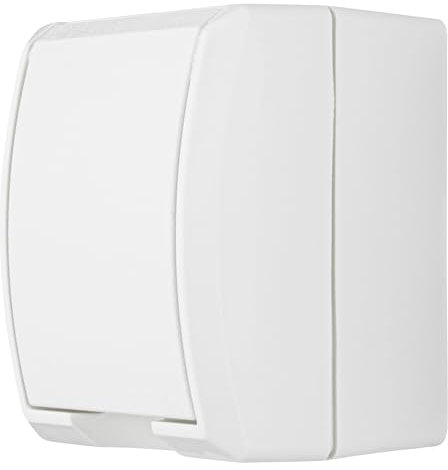 REV AquaForm, Steckdose-Feuchtraumsteckdose, IP44, einpolig, Aufputz, weiß