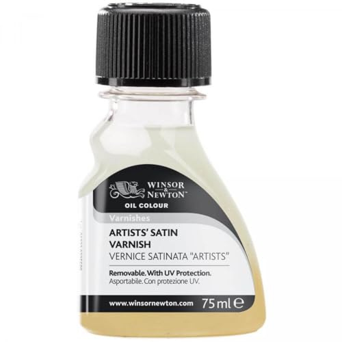 Winsor & Newton 2621737 Künstler.Satinfirnis, Firnis mit UV-Schutz für Ölgemälde, 75ml Flasche