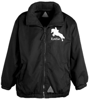 Luvponies Veste d'équitation personnalisée pour fille 13 ans Noir