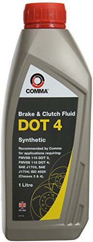 Comma BF41L 1L DOT 4 Brake and Clutch Fluid - Grey