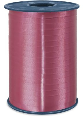 C.E. PATTBERG Geschenkband altrosa, 500 Meter Ringelband 5 mm zum Basteln, Dekorieren & Verpacken von Geschenken zu jedem Anlass